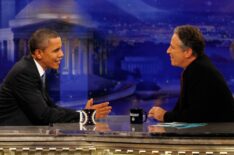 Barack Obama and Jon Stewart on The Daily Show