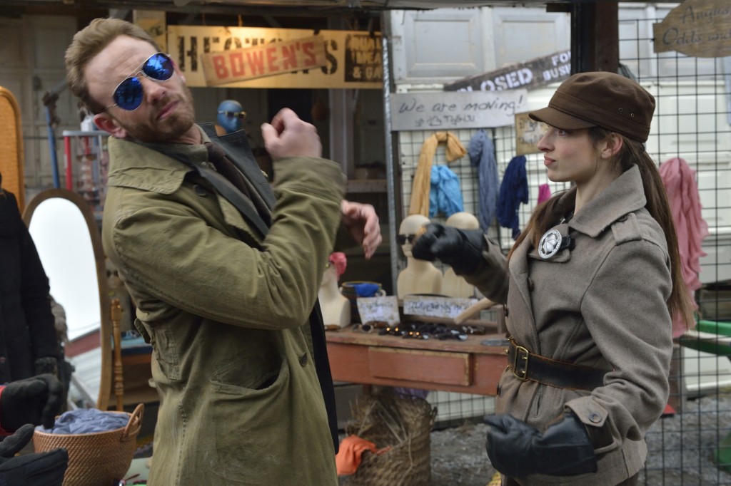 Ian Ziering and Anna Hopkins in Defiance