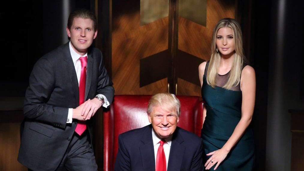 Eric Trump, Donald Trump, and Ivanka Trump in Celebrity Apprentice