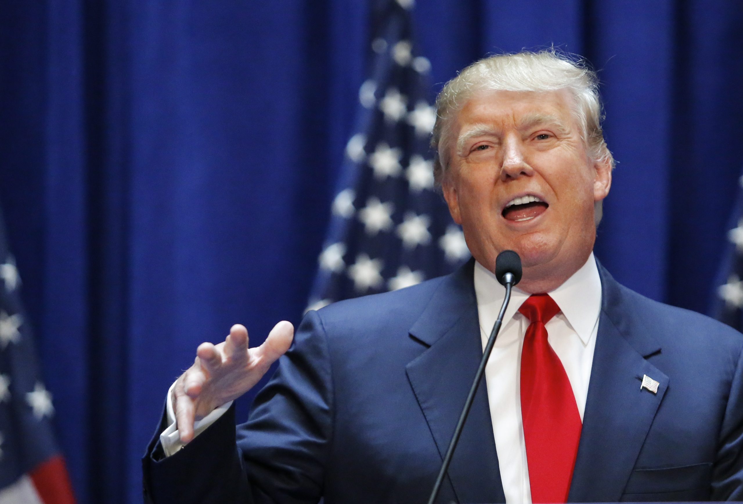 Real estate mogul Donald Trump announces his bid for the presidency in the 2016 presidential race during an event at the Trump Tower on the Fifth Avenue in New York City