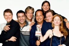 NewsRadio - Dave Foley as Dave Nelson, Joe Rogan as Joe Garrelli, Andy Dick as Matthew Brock, Jon Lovitz as Max Lewis, Maura Tierney as Lisa Miller, Stephen Root as Jimmy James, Vicki Lewis as Beth