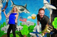 Tara Reid and Ian Ziering from the Sharknado 3 TV Guide Magazine shoot in May 2015