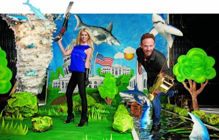 Tara Reid and Ian Ziering from the Sharknado 3 TV Guide Magazine shoot in May 2015