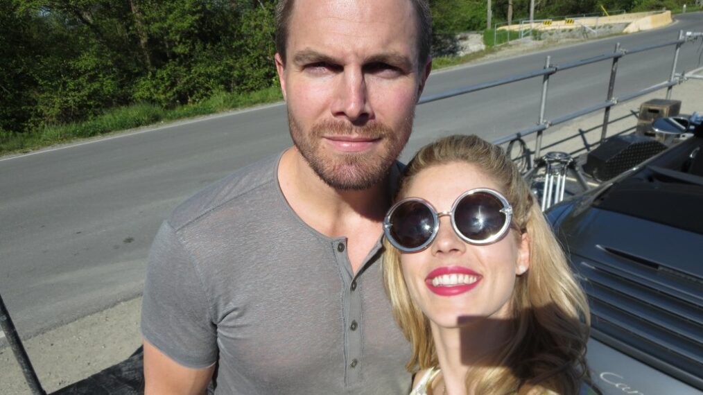 Stephen Amell and Emily Bett Rickards of Arrow