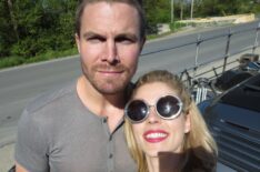 Stephen Amell and Emily Bett Rickards of Arrow