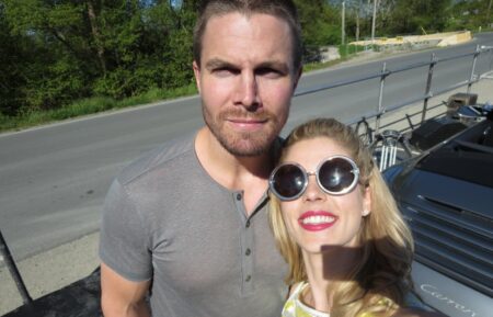 Stephen Amell and Emily Bett Rickards of Arrow