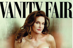 Caitlyn Jenner appears on the front cover of Vanity Fair, with the headline 'Call me Caitlyn'