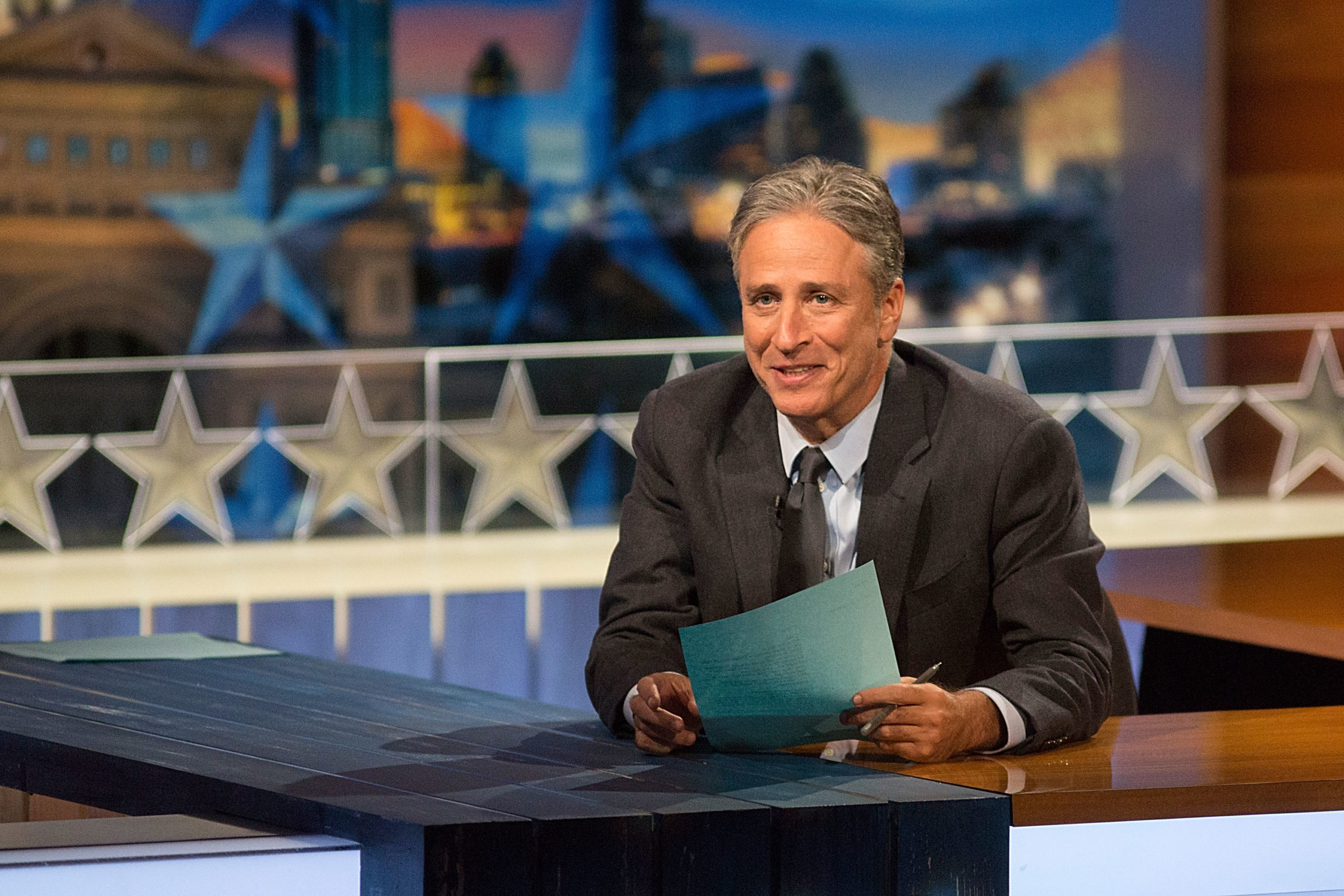 From The Daily Show to The Blue Hair Show: Jon Stewart's Transformation - wide 9