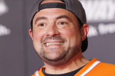 Kevin Smith arrives at the Los Angeles premiere of 'Big Hero 6'