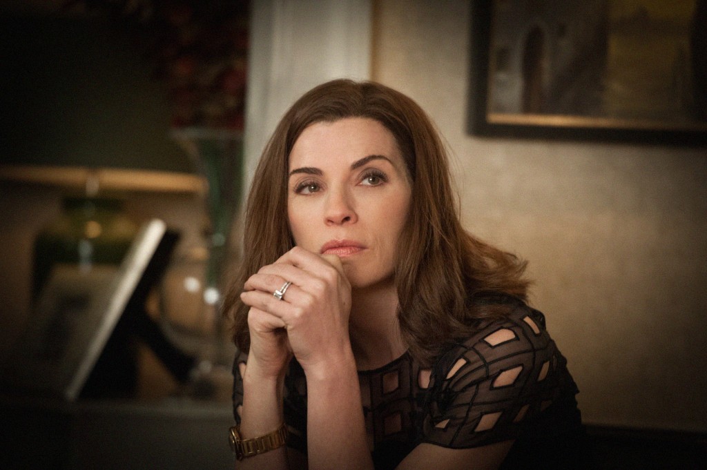 "The Deconstruction" - Alicia faces an uncertain future when she is forced to resign as State's Attorney in the wake of a voter fraud scandal. Also, R.D. (Oliver Platt) hires Diane and Cary to argue against two ultra-conservative lawyers for a test case involving mandatory minimum sentencing, on THE GOOD WIFE, Sunday, April 26 (9:00-10:00 PM, ET/PT), on the CBS Television Network. . Pictured (L-R) Julianna Margulies as Alicia Florrick and Chris Noth as Peter Florrick Photo: JOJO WHILDENé2015 CBS Broadcasting, Inc. All Rights Reserved