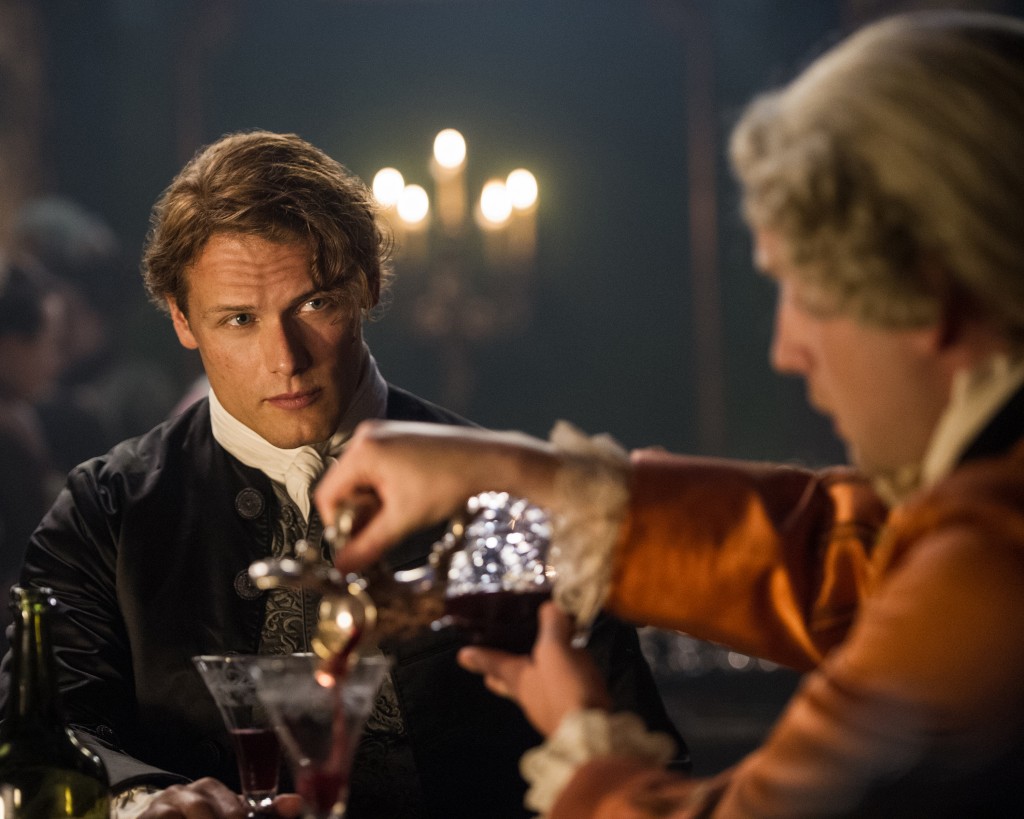 Sam Heughan as Jamie Fraser in Outlander Season 2