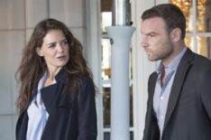 Katie Holmes as Paige Finney and Liev Schreiber as Ray Donovan in Ray Donovan - Season 3, Episode 02