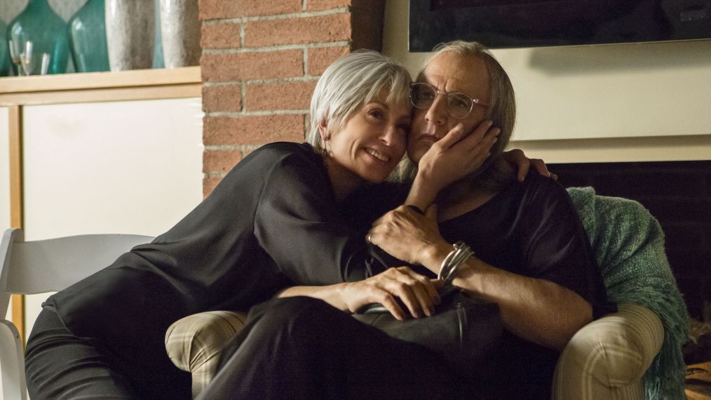 Judith Light as Shelly Pfefferman and Jeffrey Tambor as Maura Pfefferman in Transparent