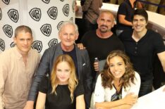 DC's Legends of Tomorrow cast at Comic-Con: Wentworth Miller, Victor Garber, Caity Lotz, Dominic Purcell, Ciara Renee, and Brandon Routh