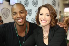 Mehcad Brooks and Chyler Leigh of Supergirl at Comic-Con