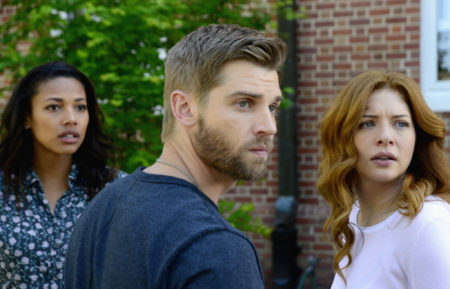 Under The Dome - Natalie Martinez, Mike Vogel, and Rachelle Lefevre