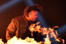 The Weeknd performs at the 2015 MTV Video Music Awards