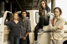 Kim Dickens as Madison, Cliff Curtis as Travis, Alycia Debnam Carey as Alicia and Frank Dillane as Nick - Fear The Walking Dead - Season 1