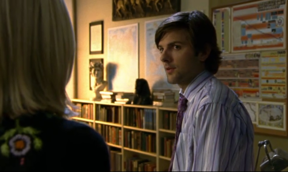 Adam Scott as the teacher Mr. Rooks in Veronica Mars