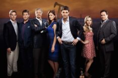 The season 1 cast of Lone Star - Bryce Johnson, Mark Deklin, Jon Voight, Adrianne Palicki, James Wolk, Eloise Mumford, David Keith