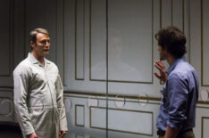 Mads Mikkelsen as Hannibal Lecter, Hugh Dancy as Will Graham in Hannibal - Season 3, 'The Wrath of the Lamb'