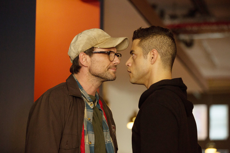 Mr Robot - Christian Slater as Mr. Robot, Rami Malek as Elliot Alderson