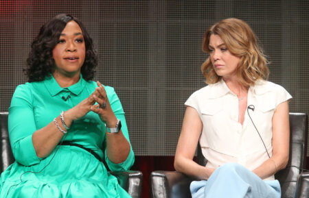 Shonda Rhimes and Ellen Pompeo at TCA