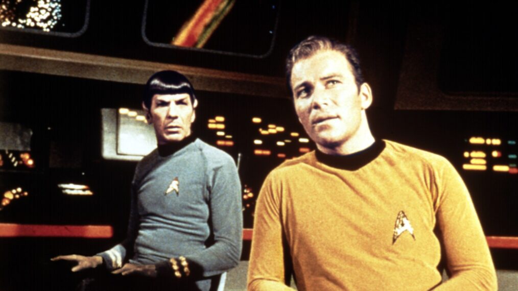 Star Trek - Leonard Nimoy as Spock and William Shatner as James T. Kirk