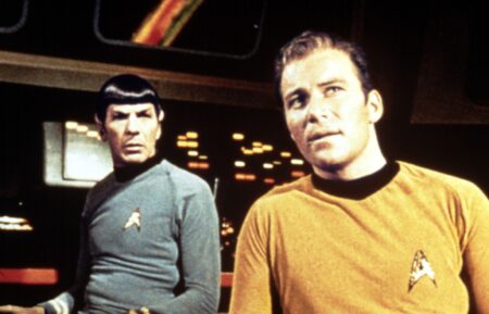 Star Trek - Leonard Nimoy as Spock and William Shatner as James T. Kirk