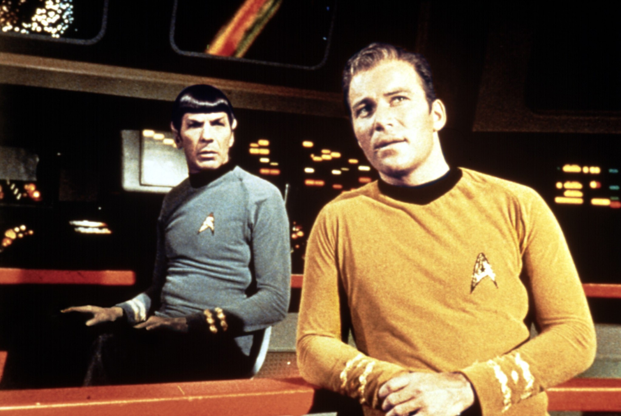 Star Trek – Leonard Nimoy als Spock und William Shatner als James T. Kirk