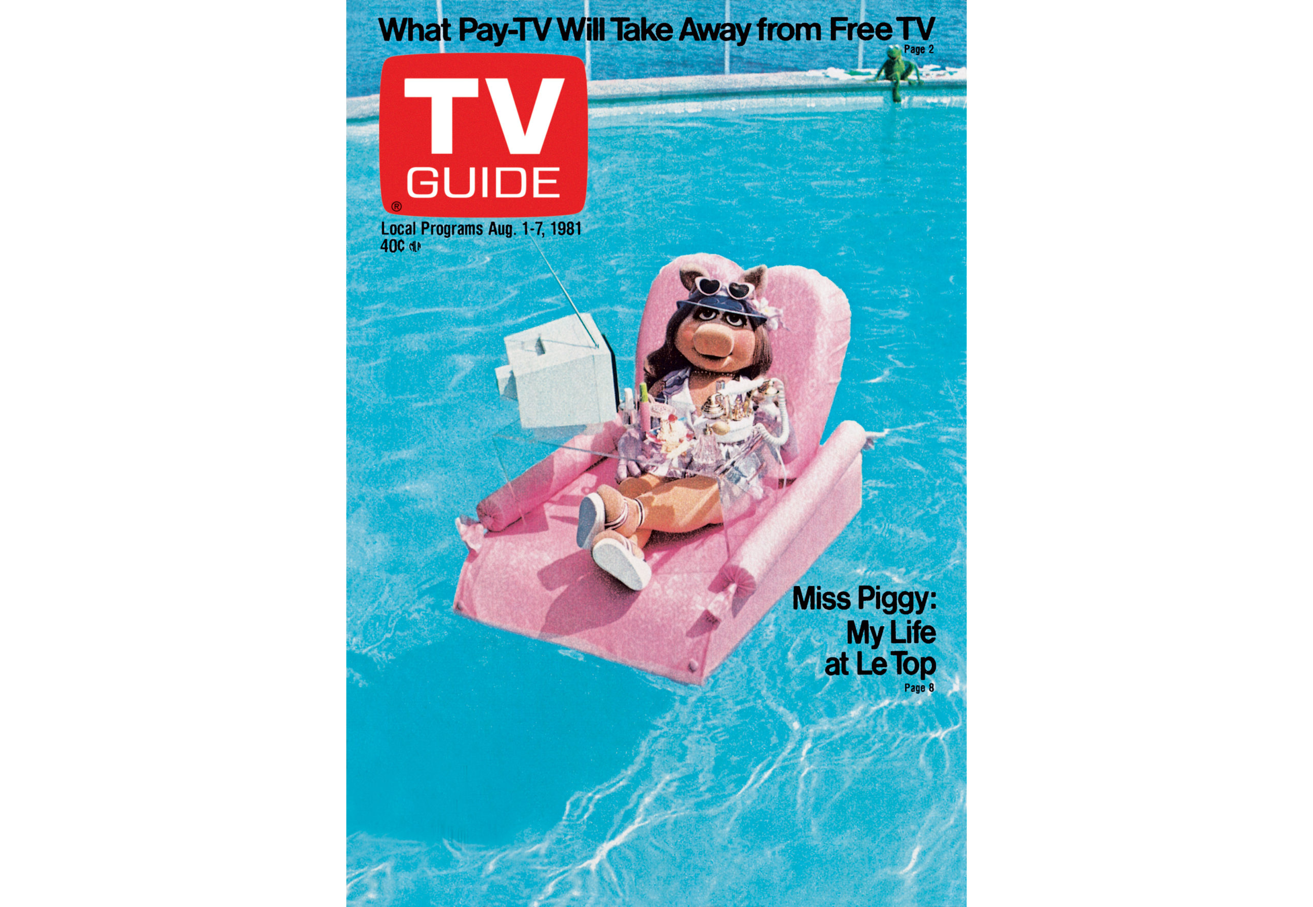 Miss Piggy on the cover of TV Guide Magazine - August 1, 1981