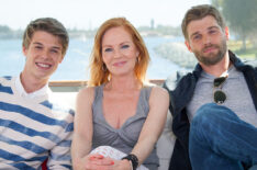 Under the Dome cast at Comic-Con - Colin Ford, Marg Helgenberger, and Mike Vogel