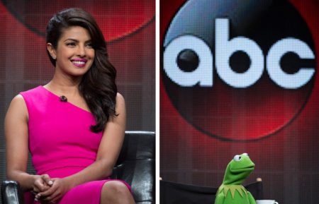 Priyanka Chopra and Kermit the Frog
