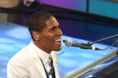 Jon Batiste performs on the premiere of The Late Show with Stephen Colbert, Tuesday Sept. 8, 2015
