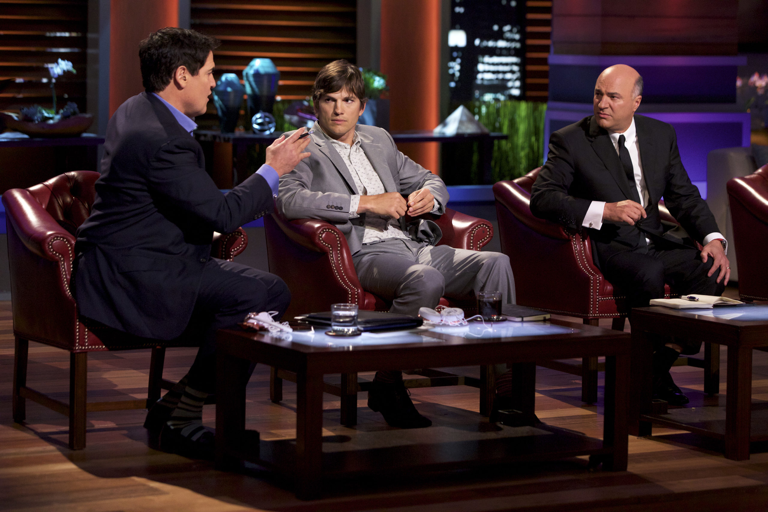 MARK CUBAN, ASHTON KUTCHER, KEVIN O'LEARY