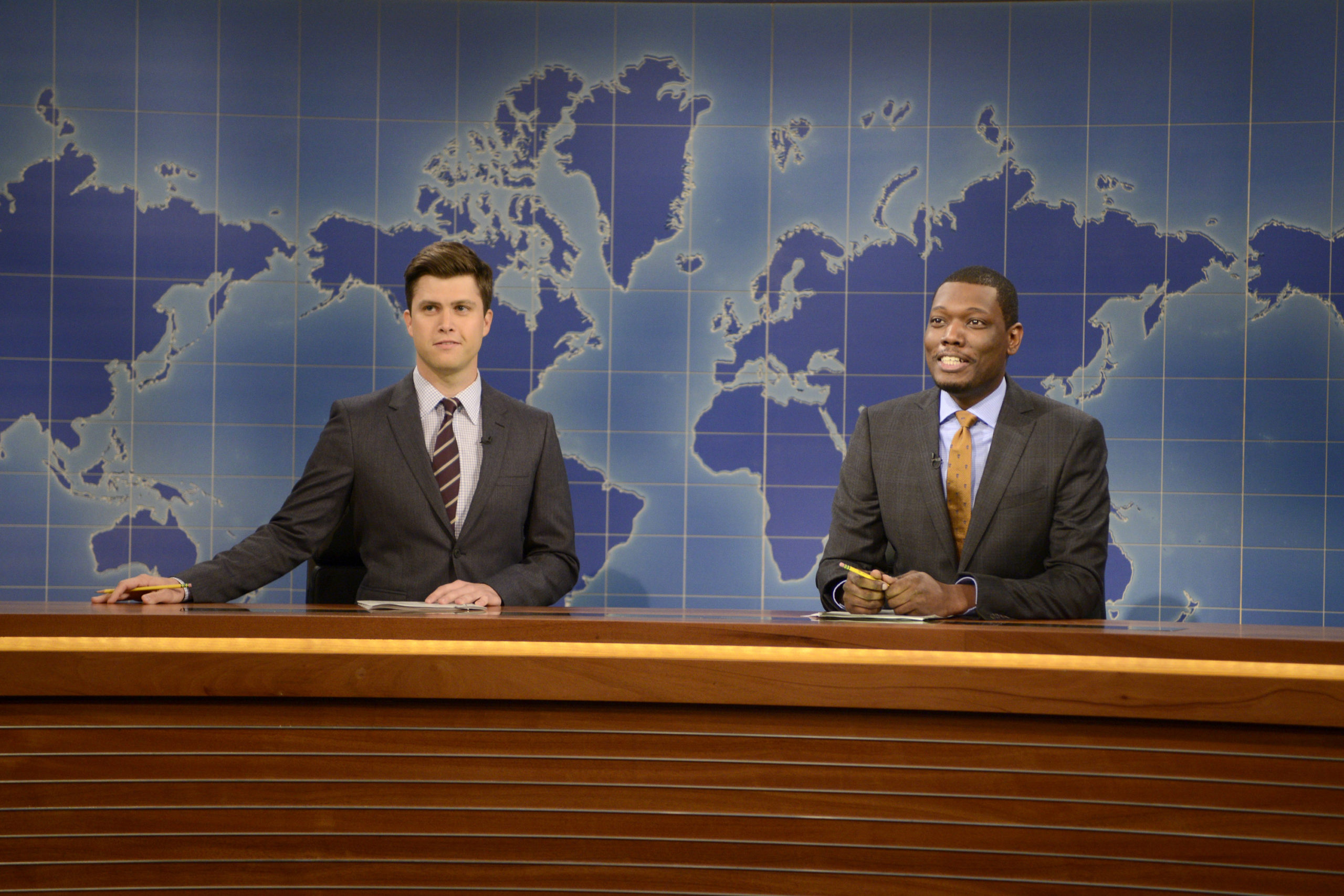 'Saturday Night Live's New Anchors Colin Jost and Michael Che Give Us