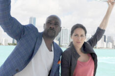 Morris Chestnut as Dr. Beaumont Roswood, Jr. and Jaina Lee Ortiz as Det. Villa. in Rosewood