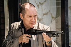 The Blacklist - James Spader holding a shotgun