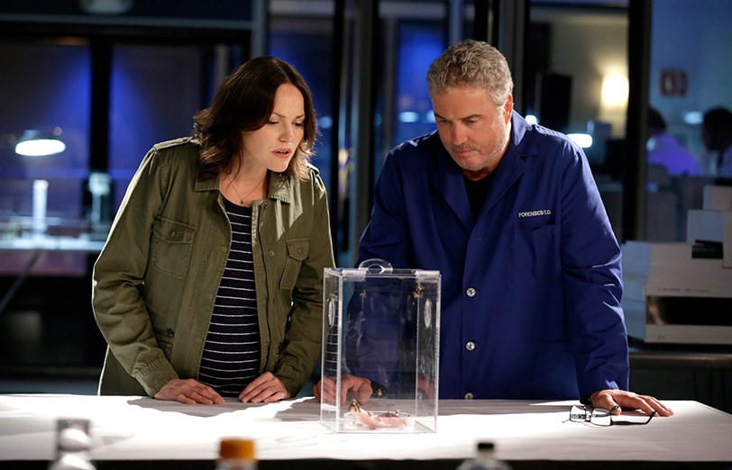 "Immortality Parts I and II" -- Grissom and Willows return to help the CSI team solve a catastrophic case that paralyzes all of Las Vegas, on the special two-hour series finale of CSI: CRIME SCENE INVESTIGATION, Sunday, Sept. 27 (9:00-11:00 PM, ET/PT), on the CBS Television Network. Pictured: (L-R) Jorja Fox and William Petersen Photo by Sonja Flemming/ CBS ÃÂ©2015 CBS Broadcasting Inc. All Rights Reserved