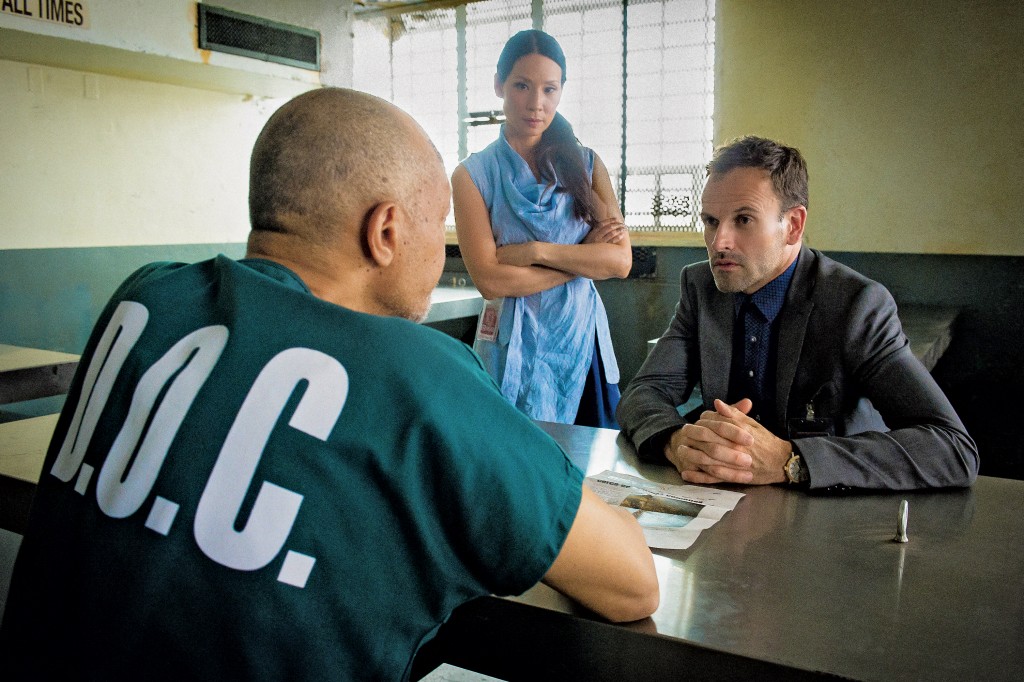 Lucy Liu and Jonny Lee Miller in Elementary