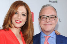 Rachelle Lefevre and Neal Baer at the 2015 Television Industry Advocacy Awards