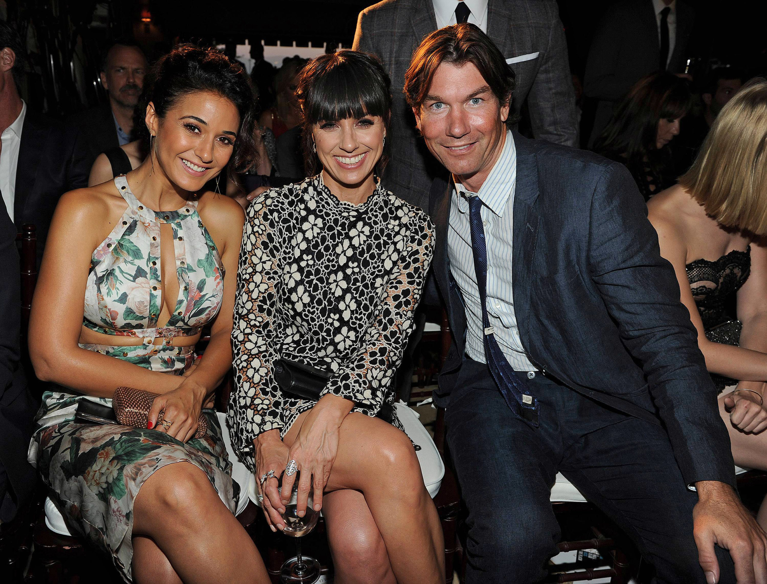 Emmanuelle Chriqui, Constance Zimmer, and Jerry O'Connell attend the 2015 Television Industry Advocacy Awards