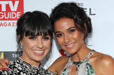 Emmanuelle Chriqui presents Constance Zimmer with the 2015 Television Industry Advocacy Awards