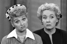 Lucille Ball and Ethel Mertz and Vivian Vance as Ethel Mertz in I Love Lucy