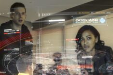 Stark Sands and Meagan Good in Minority Report