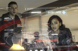 MINORITY REPORT: L-R: Stark Sands and Megan Good in MINORITY REPORT airing Monday, Sep. 21 (9:00-10:00 PM ET/PT) on FOX. CR: Bruce MacCauley / FOX. © 2015 FOX Broadcasting.