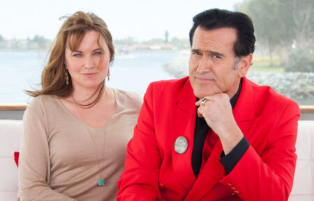 Lucy Lawless and Bruce Campbell of Ash vs. Evil Dead