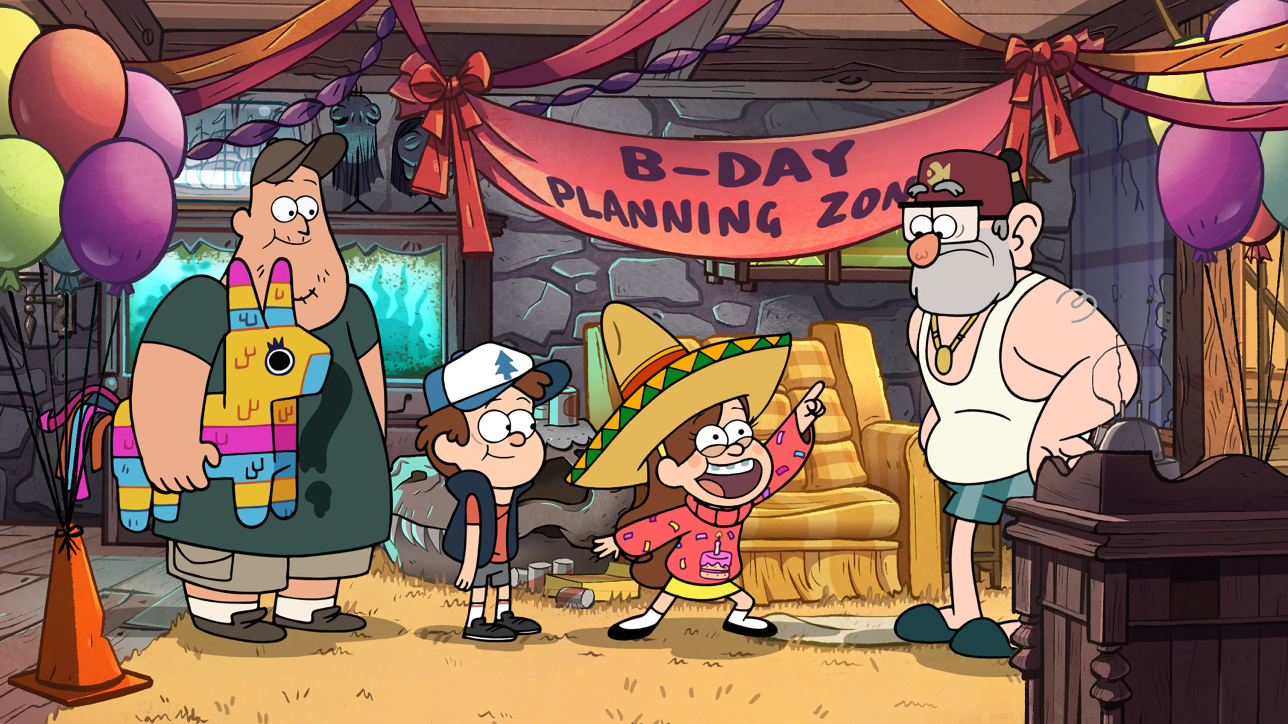 SOOS, DIPPER, MABEL, GRUNKLE STAN