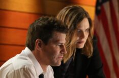 David Boreanaz and Emily Deschanel in Bones / Sleepy Hollow crossover