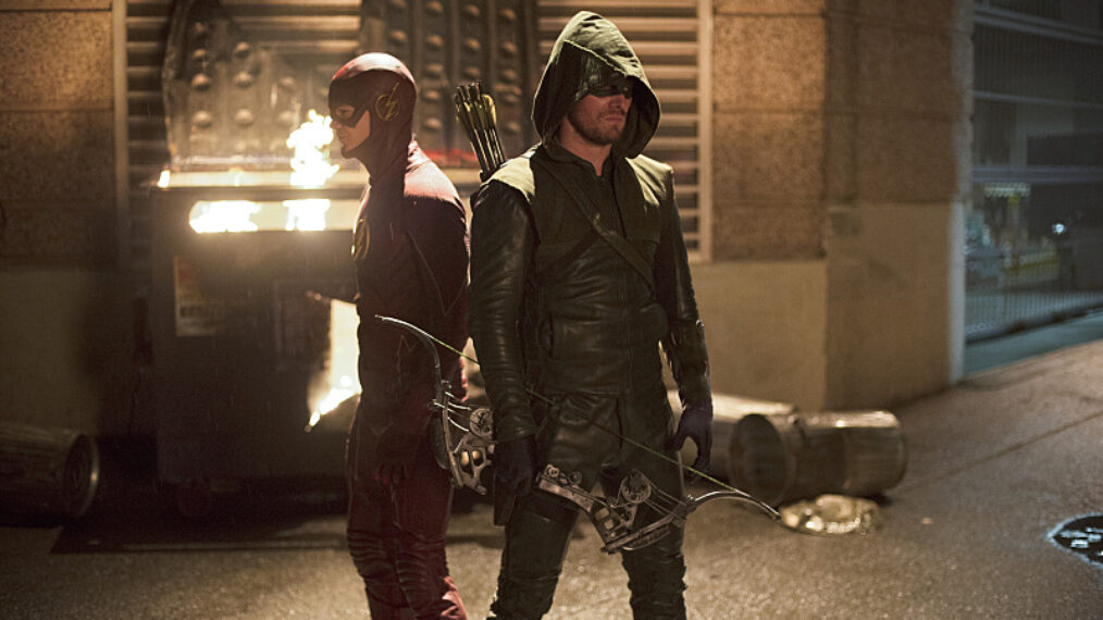 The Flash Grant Gustin Green Arrow Stephen Amell